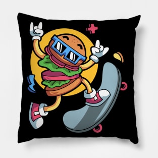 Burger Skateboard Pillow