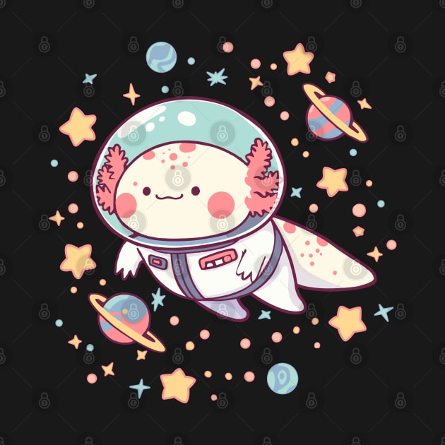 galaxolotl by hunnydoll