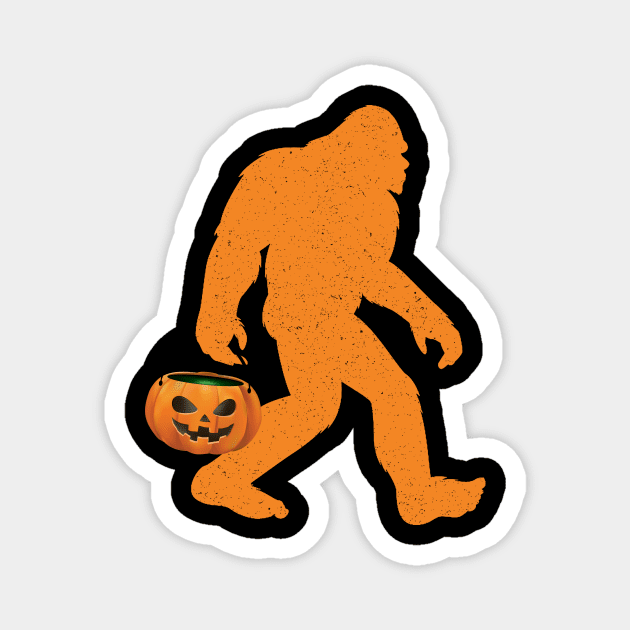 Bigfoot Funny Halloween Trick or Treat Magnet by foxmqpo