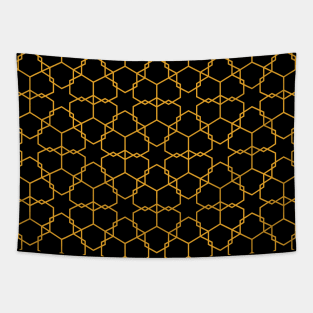 Hexagon Geometric Pattern Tapestry