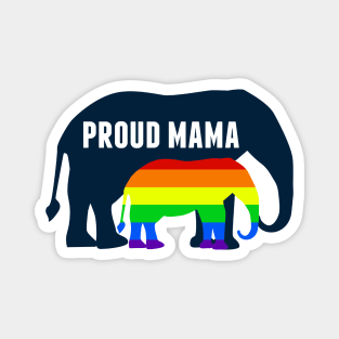 Proud LGBT Mama Gay Pride Elephant Mom Magnet