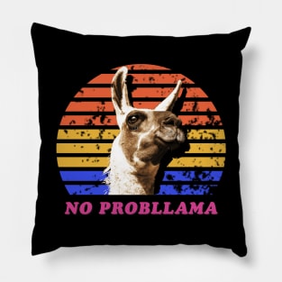 No Prob Llama - Funny Llama T-Shirt Pillow