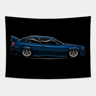 EDM - E36 M Side View - CarCorner Tapestry