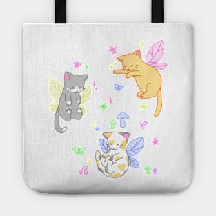 fairy kitties (rainbow) Tote