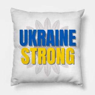 Ukraine Strong Sunflower - Ukraine Flag - Show Support Pillow