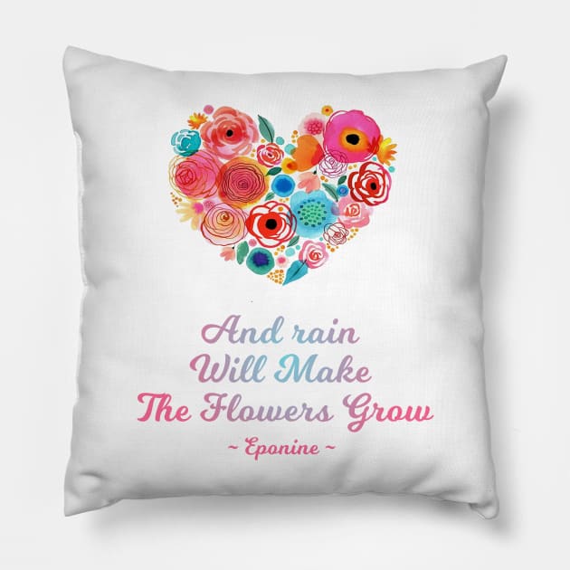 Eponine Flowers Pillow by Specialstace83