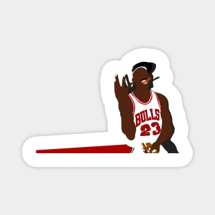 Michael Jordan Three-Peat Design Magnet