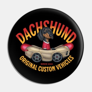 Original Custom Dachshund Vehicles Pin
