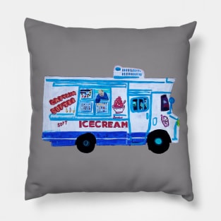 Captain Softee Truck Pillow