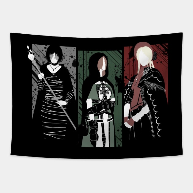 Souls Waifus Tapestry by shadyfolk