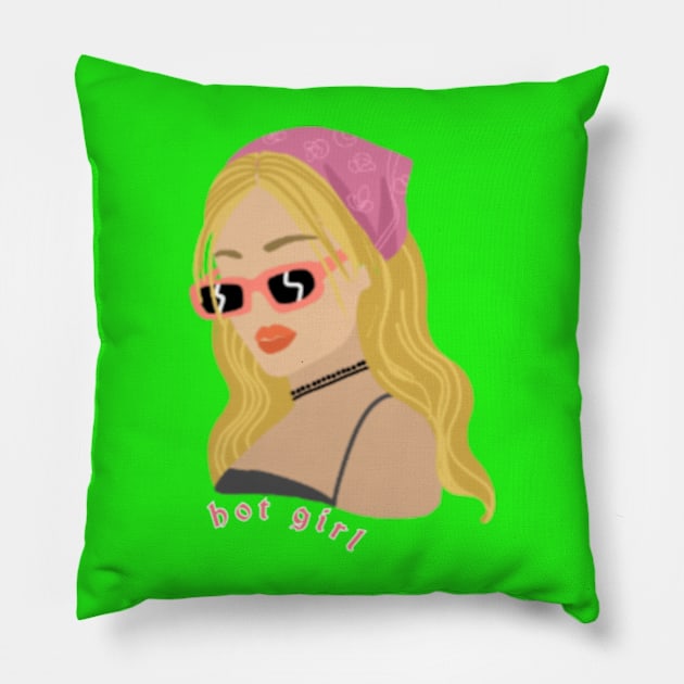 Hot beautiful girl Pillow by Mr hicham