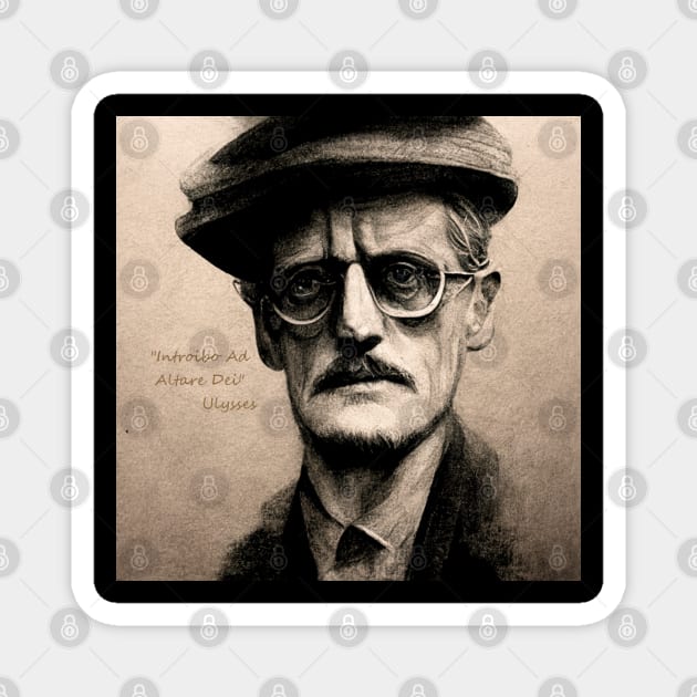 James Joyce Magnet by Literatury