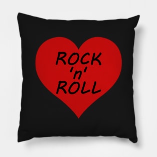 Rock 'n' Roll Lover's Retro Classic Heart Pillow