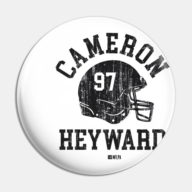 Cameron Heyward Pittsburgh Helmet Font Pin by TodosRigatSot