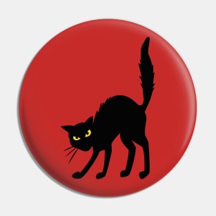 Halloween Black Cat Pin