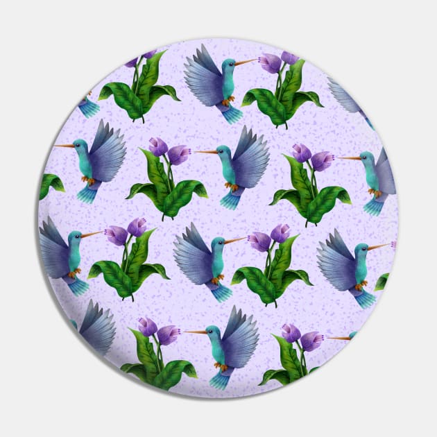 Hummingbird with flowers Pin by CleanRain3675