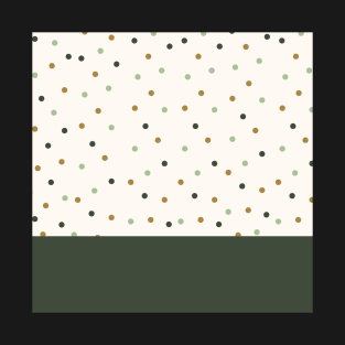 green Minimal dots pattern T-Shirt