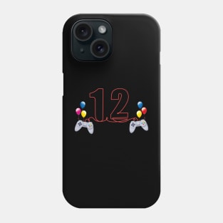 12th Birthday Boy Toddlers Video Gamer Phone Case