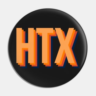 HTX in orange Pin