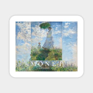 PANTONE MONET -  Claude Monet's Madame Monet and Her Son (1875) by Claude Monet Portrait POSTER Magnet