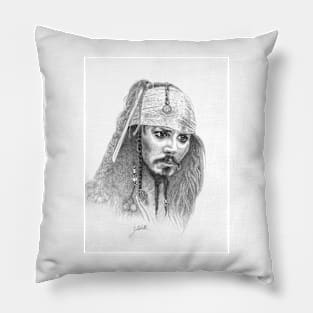 Johnny Depp Captain Jack Sparrow Pillow