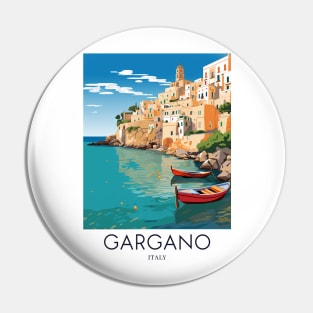 A Pop Art Travel Print of Gargano - Italy Pin