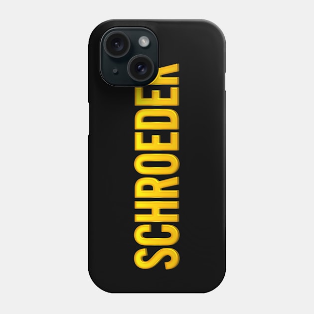 Schroeder Family Name Phone Case by xesed