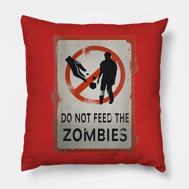 Resident Evil: Resistance - Do Not Feed Zombies Pillow by Gekidami