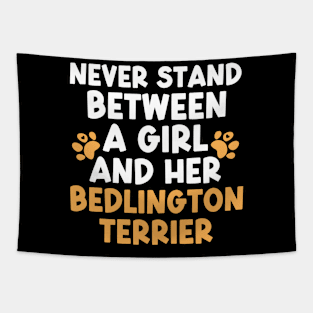 Bedlington Terrier Girl Tapestry