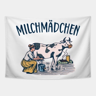 Milchmädchen Molkerei retro Tapestry