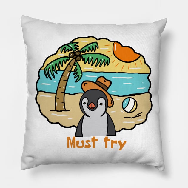 Smart penguin Pillow by RiyanRizqi