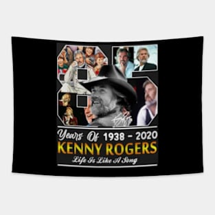 Kenny Rogers // 85 Years Of // Life Is Like A Song - T-Shirt Tapestry