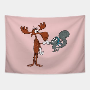 Bullwinkle and Rocky - Authentic and Distressed Tapestry