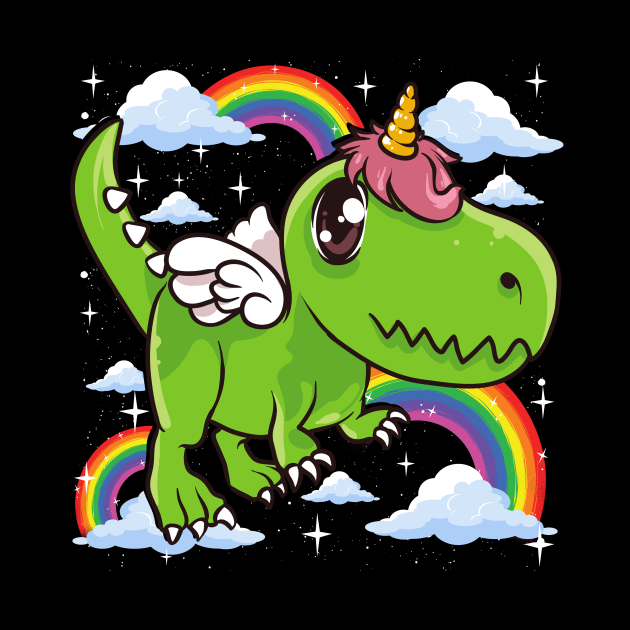 Cute Dinosaur & Unicorn Unisaur Mythical Animal by theperfectpresents