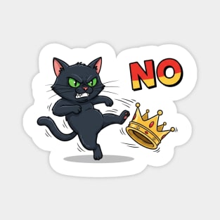 Cat And Crown No Kings In America Magnet