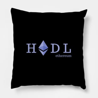 Ethereum - HODL - Cryptocurrency apparel Pillow