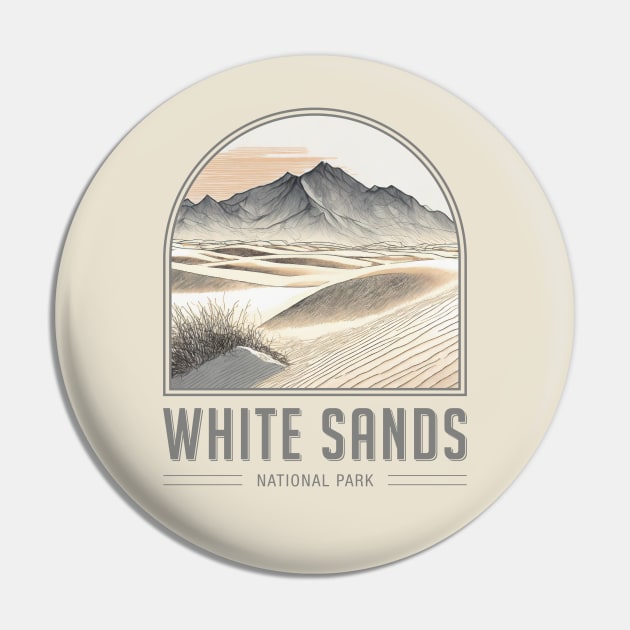 White Sands National Park Pin by Curious World