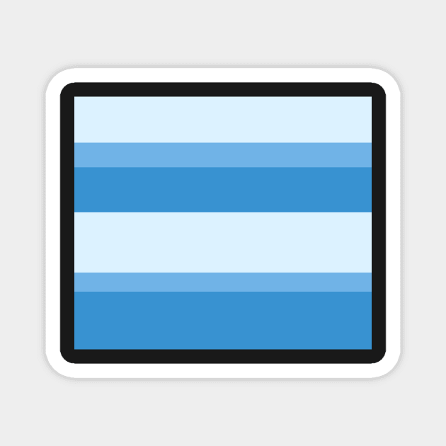 Strips - blue. Magnet by kerens