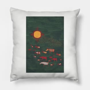 The sun seekers Pillow