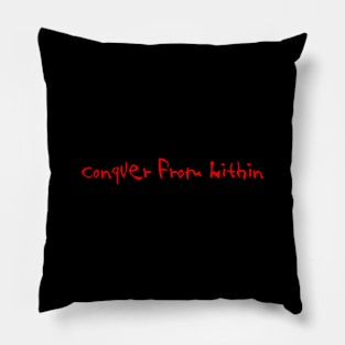 CONQUER RED Pillow