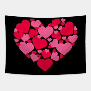 Hearts Pattern Valentines Day Cute Love V-Day Pajama Tapestry