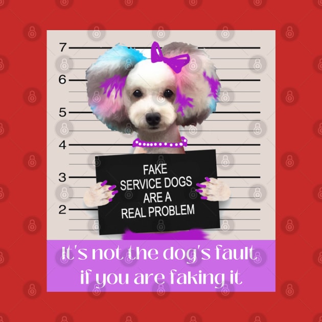 Fake Service Dog Front Only by B C Designs