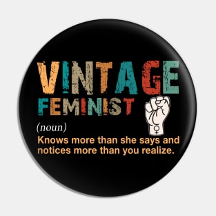 Vintage Feminist Costume Gift Pin