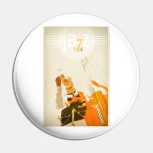 Jazz Club Music Poster Pin