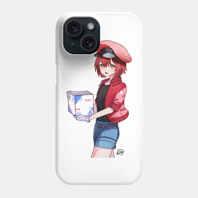 red blood cell Phone Case by  dwotea