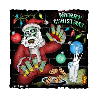 Santa Zombie wants Brains by Grafixs© / Miguel Heredia T-Shirt