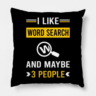 3 People Word Search Pillow