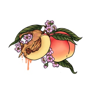 Peach Skull T-Shirt