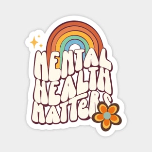 Mental health matters groovy textography Magnet