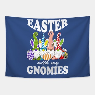 Easter with my Gnomies Bunny Easter Eggs Hunting Tapestry